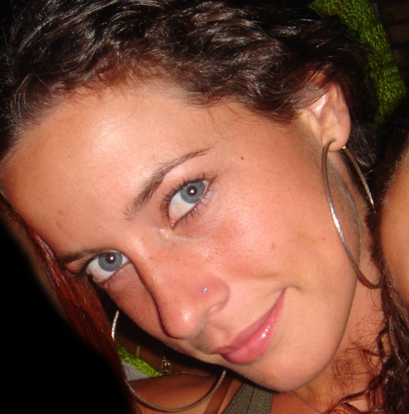 close up photo of beautiful young brunette woman