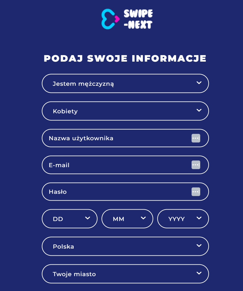 Swipe next form Poland